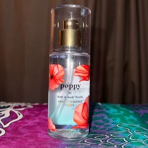 BBW Poppy Fine Fragrance MINI Body Mist DISCONTINUED
